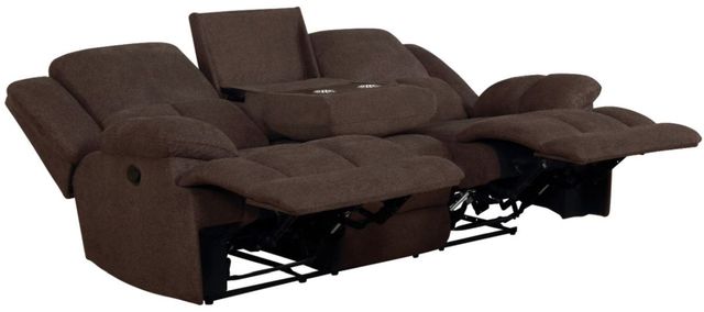 Coaster® Waterbury Brown Upholstered Motion Sofa-2