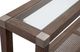 Bassett Mirror Calum Glass Top Console Table with Brown Base-1