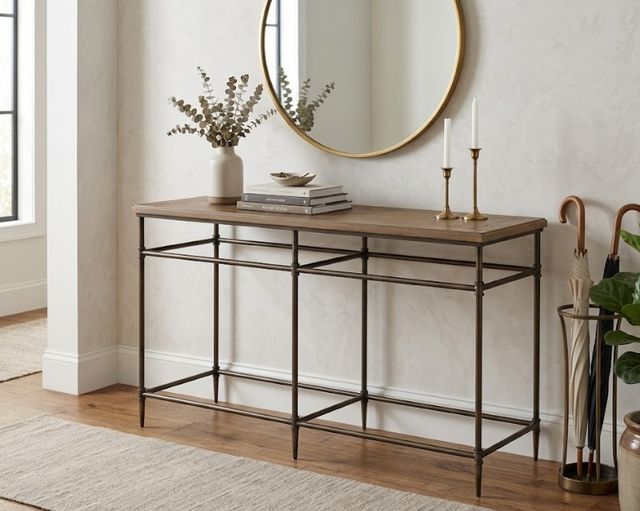 Hammary® Hamilton Crossroads Brown Console Table-1
