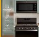 Whirlpool® 2.1 Cu. Ft. Fingerprint Resistant Black Stainless Steel Over the Range Microwave with Sensor Cooking and AccuPop™-5