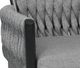 CabanaCoast® Customizable Trellis Aluminum/Natural Fiber Outdoor Sofa-4