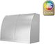 BlueStar® Designer Series Atlas 30'' Custom Color Match Paint Wall Mounted Range Hood-0