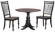 Liberty Furniture Magnolia Manor Opt 3-Piece Antique Black/Weathered Bark Dining Drop Leaf Table Set-0