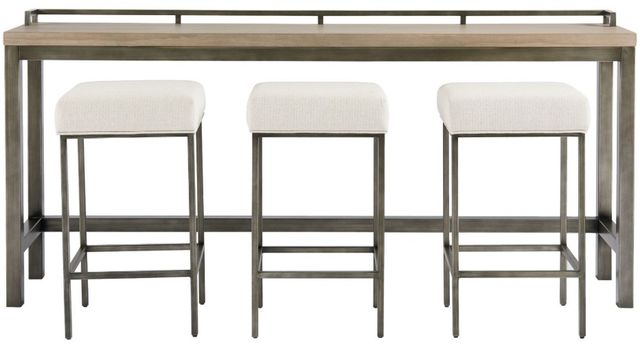 Universal Explore Home™ Mitchell 4-Piece Graystone/Zora Cream Console Table Set-0