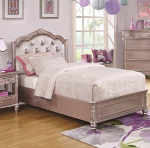 Coaster® Caroline Metallic Lilac Youth Twin Bed-1
