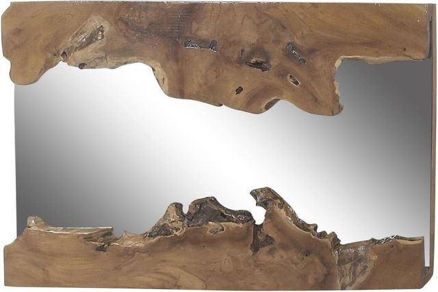 Deco Marche Brown Live Edge Wall Mirror-0