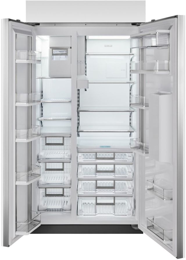 Sub-Zero® Classic 42" 24 Cu. Ft. Stainless Steel Smart Side-by-Side Refrigerator with Ice Maker and Water Dispenser-2