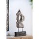 A & B Home Brown Abstract Table Accent Sculpture-4