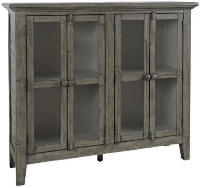 Jofran Inc. Rustic Shores Stone 4-Door Accent Cabinet-0