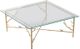 A & B Home Gold Glass Top Cocktail Table-3