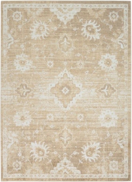 Nourison Home™ Astra Machine Washable Ivory Gold 5'x7' Area Rug-0