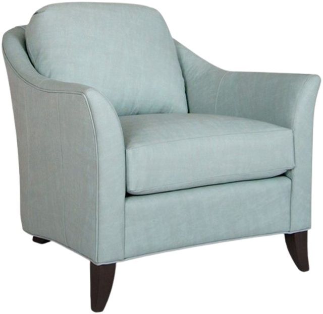 Smith Brothers Customizable 256 Leather Chair-0