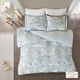 Olliix by Madison Park 3 Piece Blue King/California King Isla Cotton Printed Reversible Duvet Cover Set-4