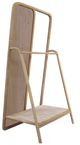 A & B Home Brown Cloth Hanger Mirror-2