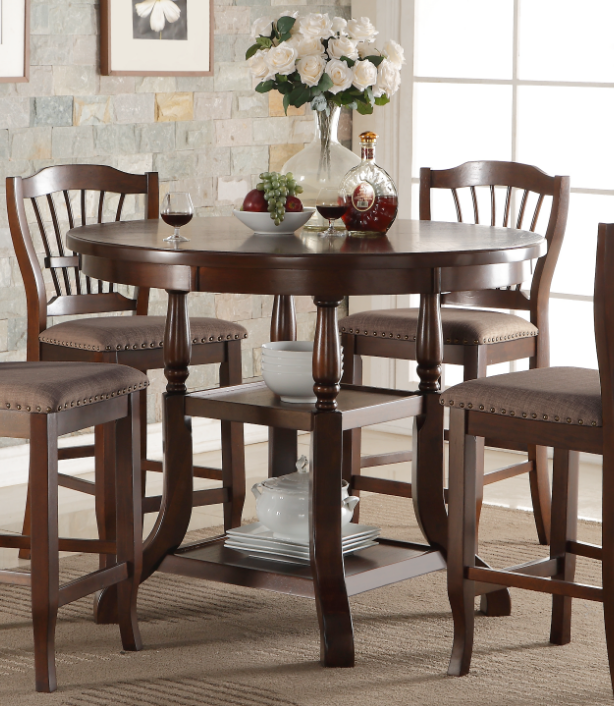 New Classic® Home Furnishings Bixby Espresso Counter Height Dining Table-2