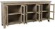 Jofran Inc. Rustic Shores Watch Hill Weathered Gray 6-Door Low Accent Cabinet-3