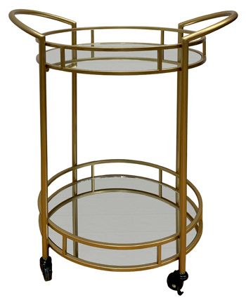 Wynora Bar Cart - Gold Wynora Bar Cart - Gold