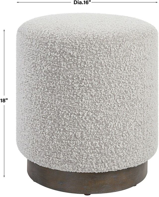 Uttermost® Avila Gray Ottoman-1