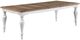 Winners Only® Augusta Rustic Brown Top Dining Table with White Base-3