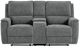 Bassett® Furniture Club Level Calvin Forest Power Reclining Loveseat with Console-1