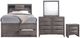 Elements International Emily 4-Piece Gray Queen Panel Storage Bedroom Set-0