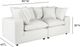TOV Furniture Cali Pearl Modular Loveseat-2