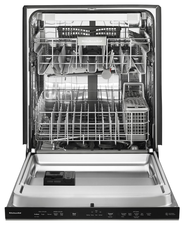 KitchenAid® 24" Stainless Steel with PrintShield™ Finish Built In Dishwasher-1