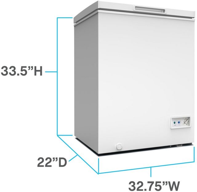 Avanti® 7.0 Cu. Ft. White Chest Freezer-4