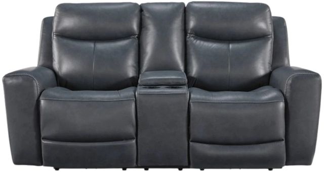 Signature Design by Ashley® Next Move Admiral Power Reclining Console Loveseat with Adjustable Headrest-2