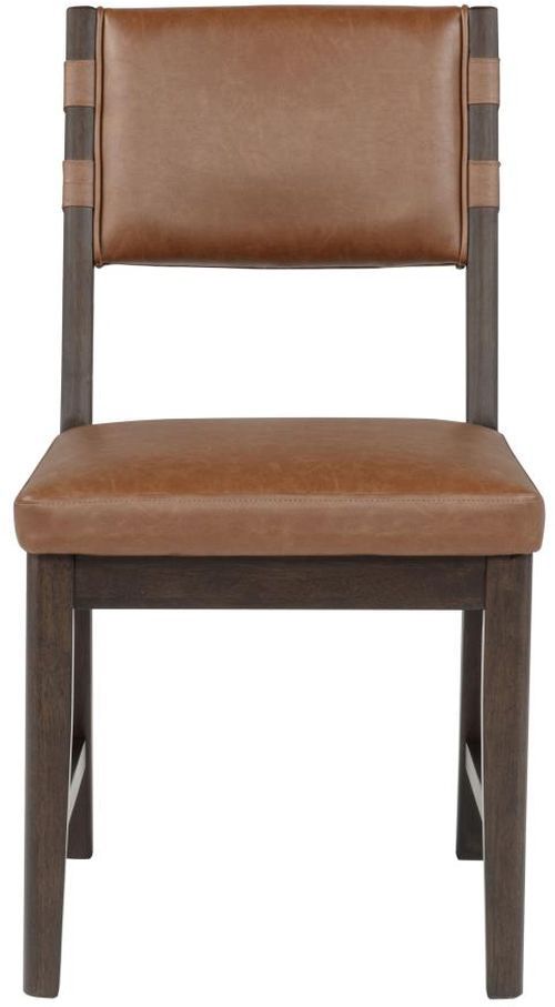 Coaster® Tegan 2-Piece Coffee Bean/Cognac Upholstered Dining Side Chair Set-4