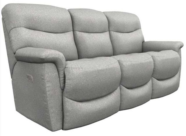 La-Z-Boy® James Dove Gray Power Reclining Sofa with Headrest and Lumbar-0