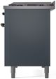 Ilve® Nostalgie II Series 48" Blue Gray Pro Style Dual Fuel Range-4