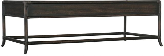 Hooker® Furniture Retreat Black Sand Pole Rattan Cocktail Table-3