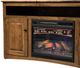Amish Works Economy Cappuccino 60" TV Fireplace Console-1