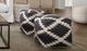 Diamond Sofa® Grey/White Accent Pouf-3