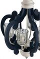 A & B Home Blue/White Wood Chandelier-2