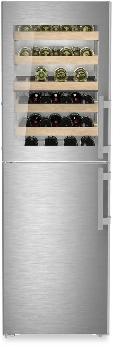Liebherr 24" 10.7 Cu. Ft. Stainless Steel Wine Cooler with Freezer-2
