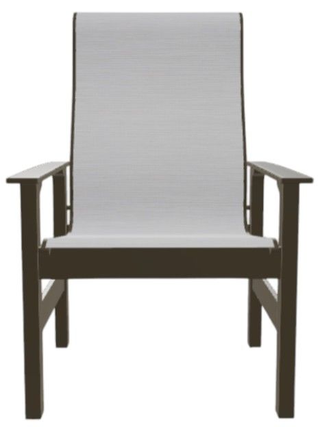 Telescope Casual Leeward Abalone/Beachwood Fabric/Polymer Outdoor MGP Sling Arm Chair-1