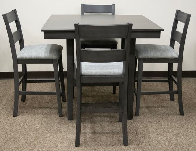 American Wholesale Furniture Pendleton 5-Piece Gray Pub Counter Table Set-1