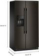 KitchenAid® 36" 20.8 Cu. Ft. Juniper Counter Depth Side-by-Side Refrigerator with Exterior Ice and Water Dispenser-2