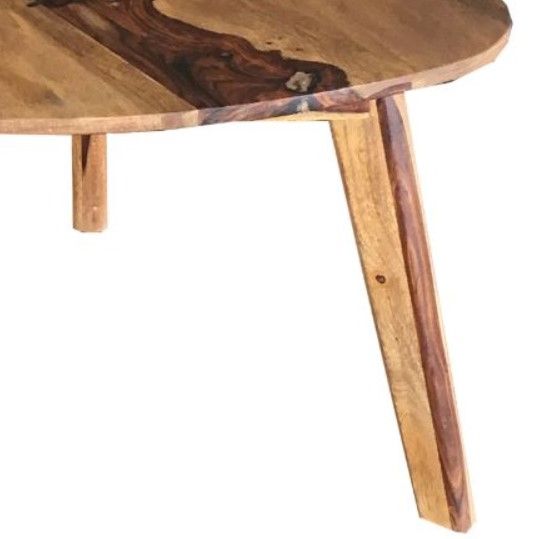 Jaipur Furniture Oker Brown 24'' Side Table-2