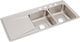 Elkay Lustertone® Classic Lustrous Satin 48" x 22" x 7-5/8" Equal 4-Hole Double Bowl Drop-In Sink with Left Drainboard-0