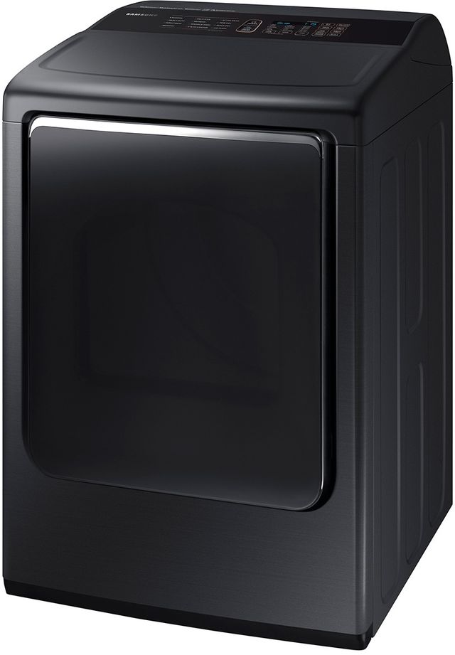 Samsung 7.4 Cu. Ft. Fingerprint Resistant Black Stainless Steel Front Load Gas Dryer-3