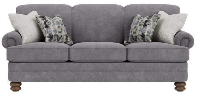 Flexsteel® Bay Bridge Gray Charcoal Sofa-1