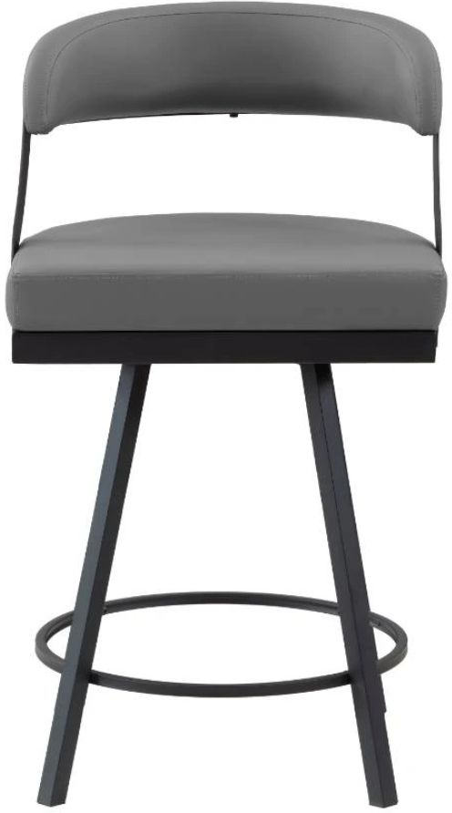 Homelegance® Crowley Gray Counter Swivel Chair-2