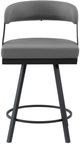 Homelegance® Crowley Gray Counter Swivel Chair-2