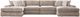 Signature Design by Ashley® Nexora-Court 4-Piece Burlap Double Chaise Sectional-0