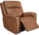 Flexsteel® Warren Classic Brown Leather Power Recliner with Power Headrest and Lumbar-1