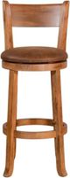 Sunny Designs™ Sedona Rustic Oak 30" Fullback Swivel Bar Stool-2