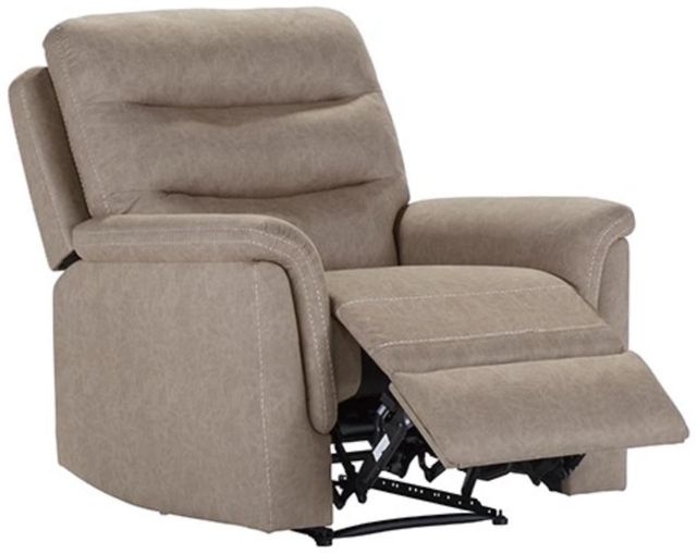 Hughes Furniture® 15176 Gio Mushroom Manual Recliner-0